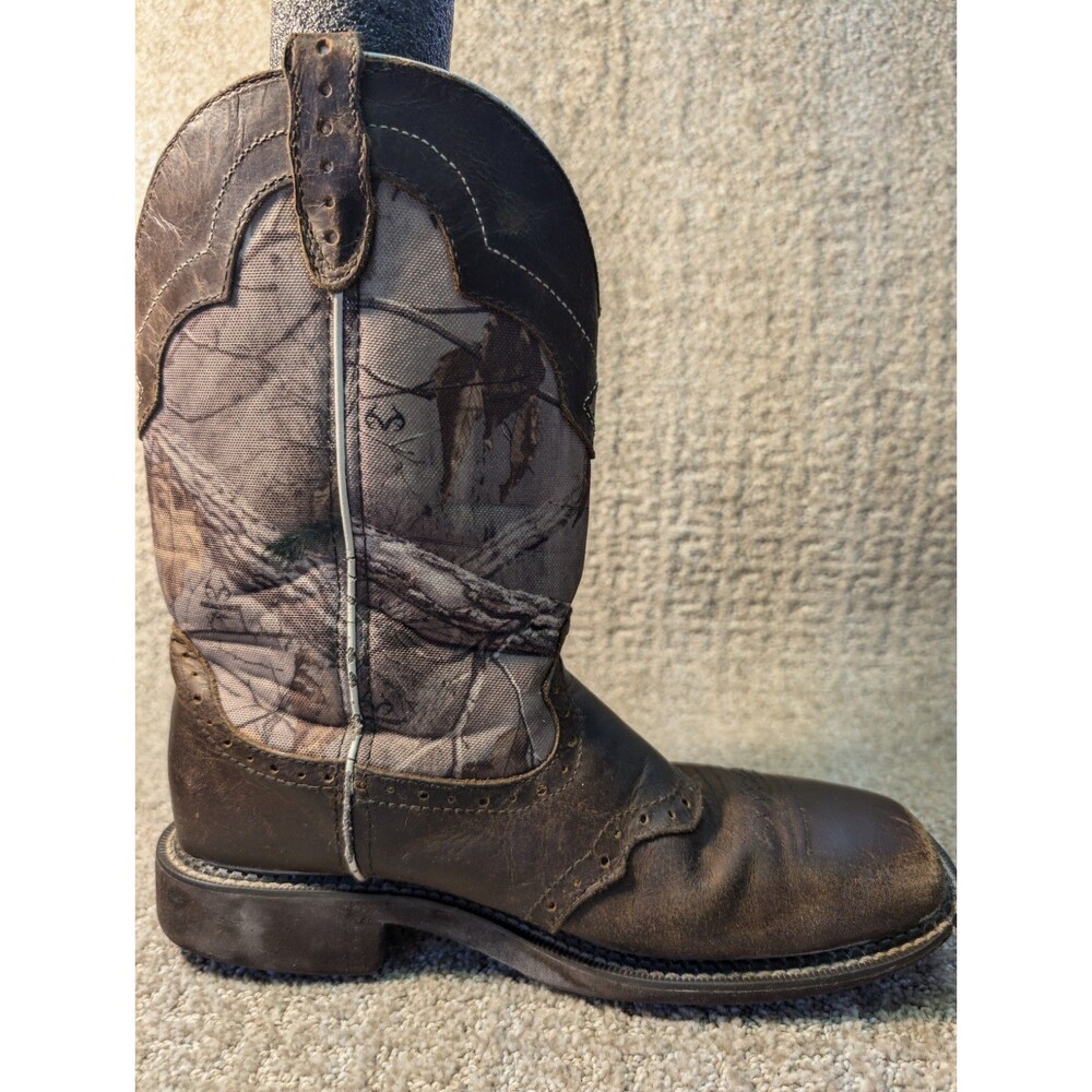 Justin Gypsy Boots Womens 10B Cowgirl Camouflage Brown L9609 - Picture 4 of 15